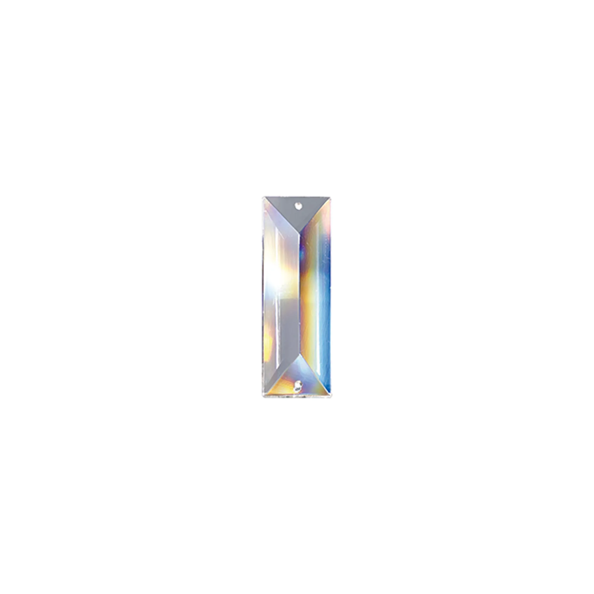 Crystal Rectangle Without Ring 62x22mm 2 Holes C70090  Diyas Crystal Quadrilateral